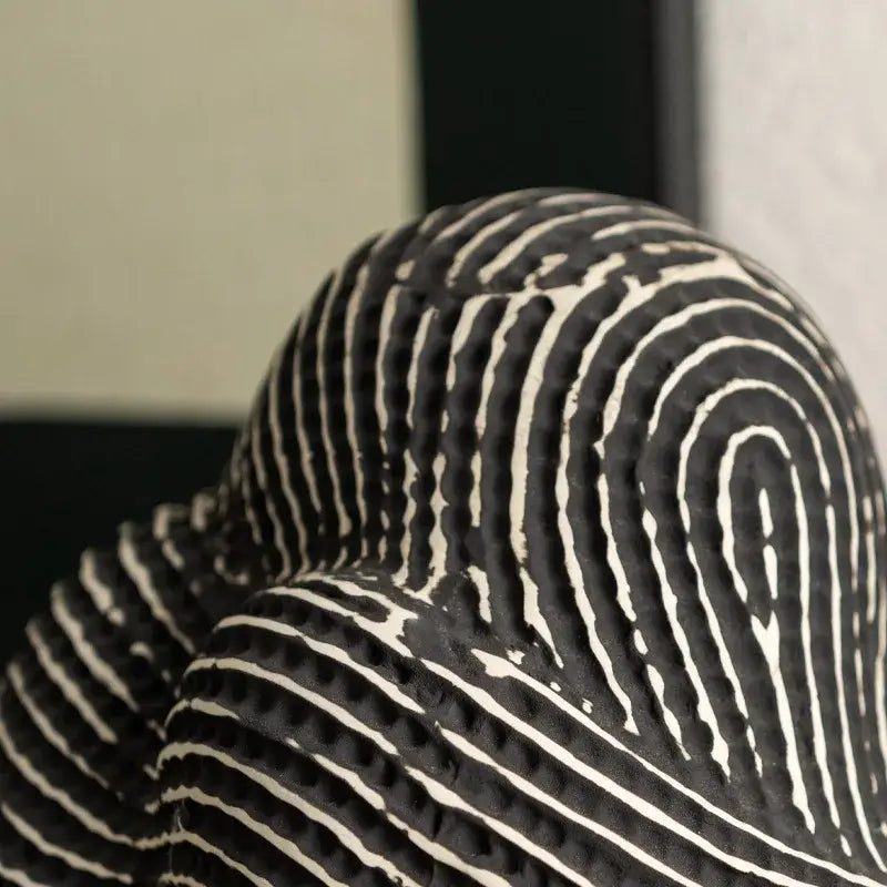 Black White Stone Sculpture