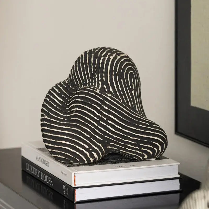 Black White Stone Sculpture