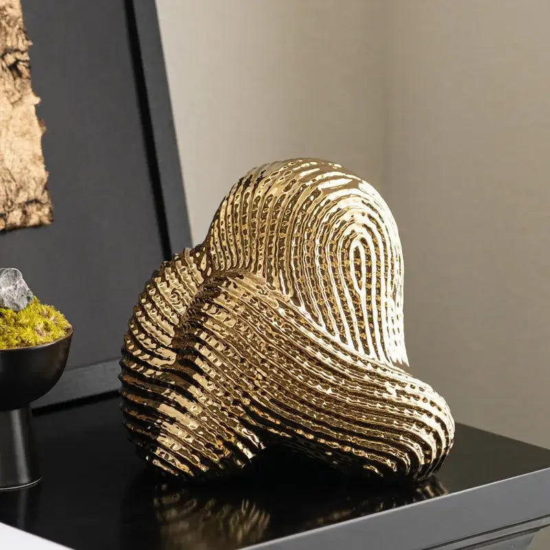 Black White Stone Sculpture
