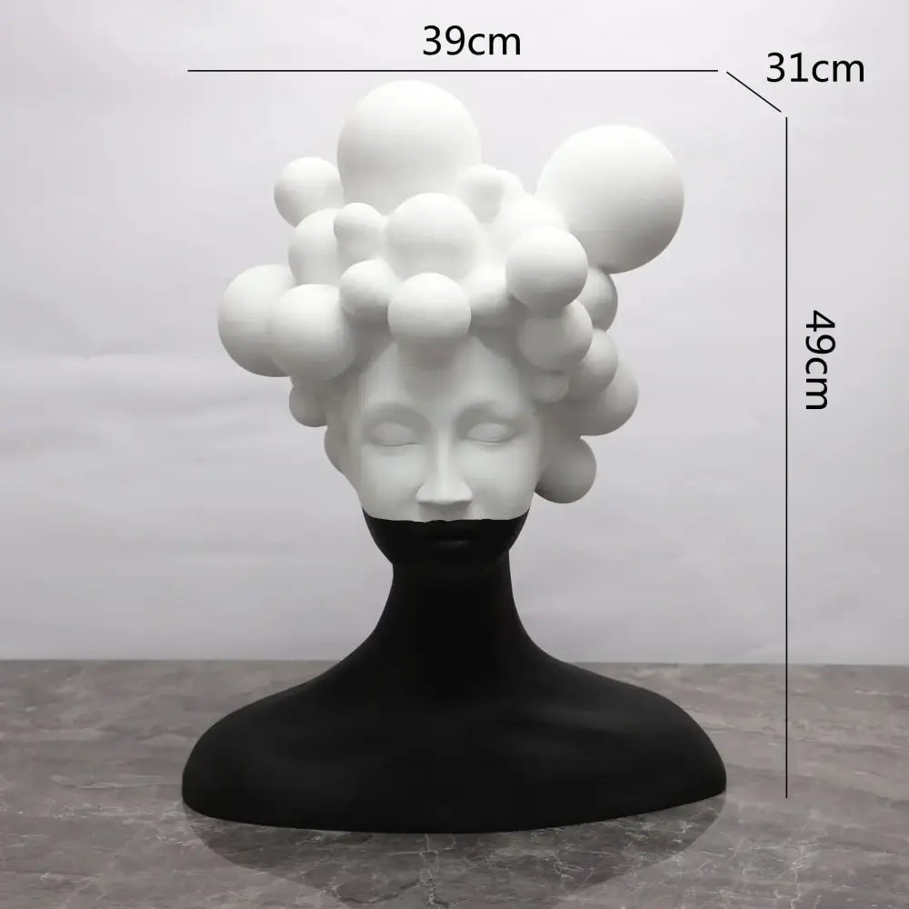 Woman Figurine Abstract Resin Sculpture Living Room Decor
