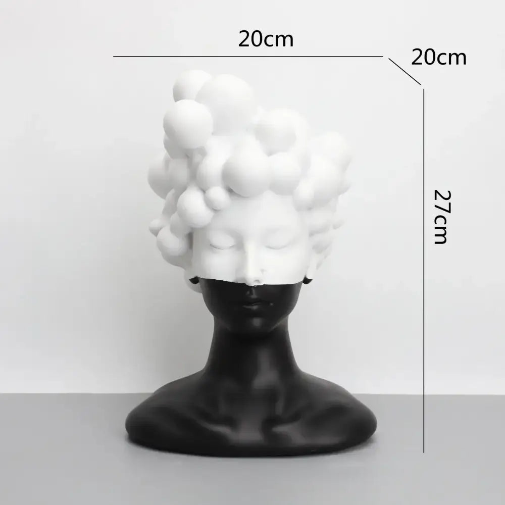 Woman Figurine Abstract Resin Sculpture Living Room Decor