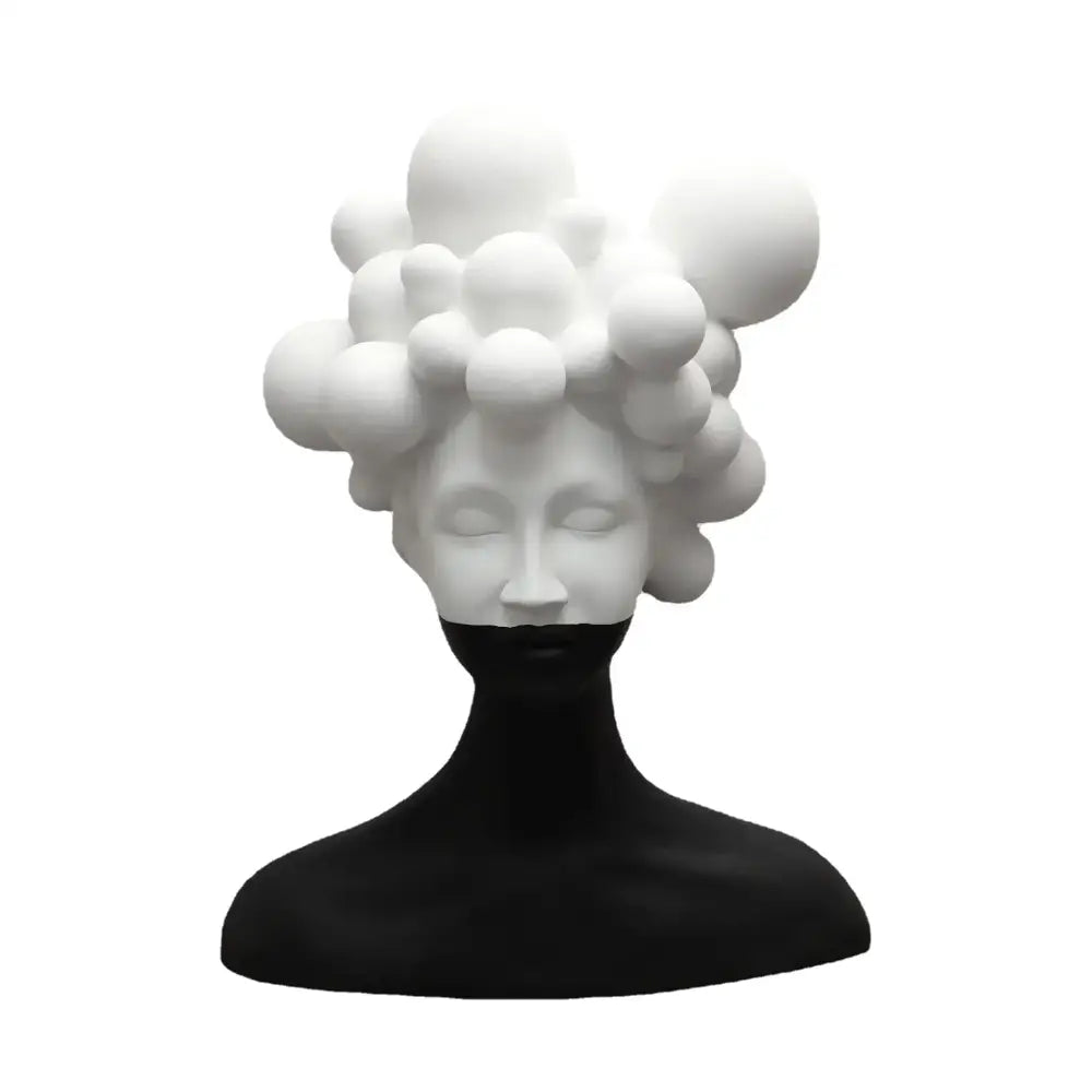 Woman Figurine Abstract Resin Sculpture Living Room Decor