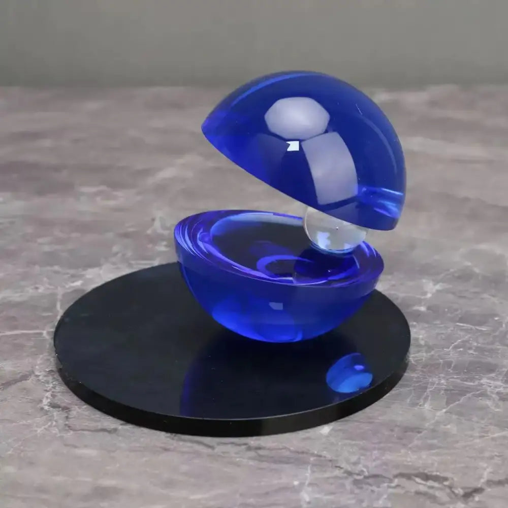 Blue Silver Semi-Circle Ornaments