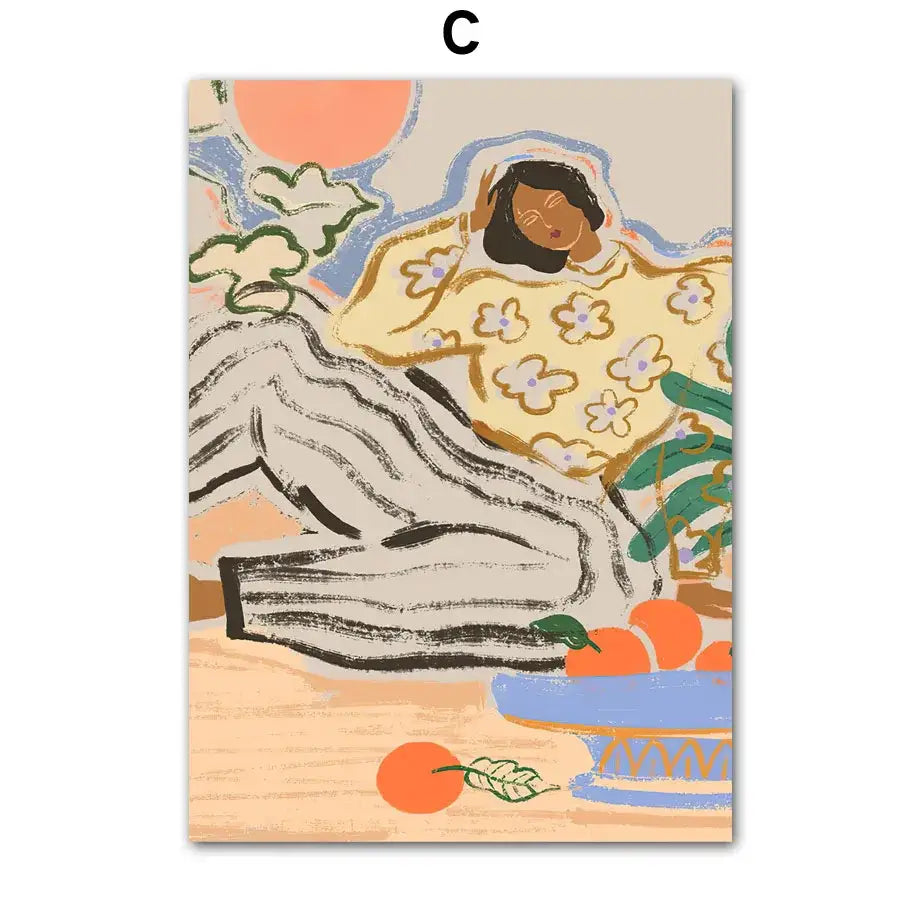 Botanical Girl Wall Art