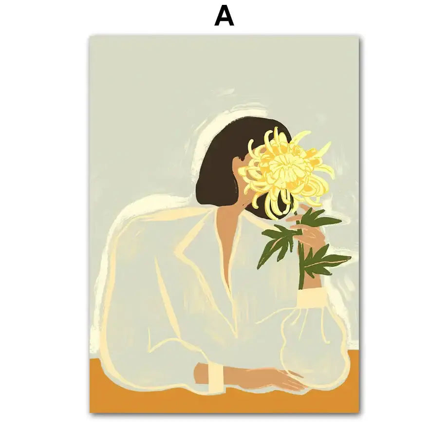 Botanical Girl Wall Art