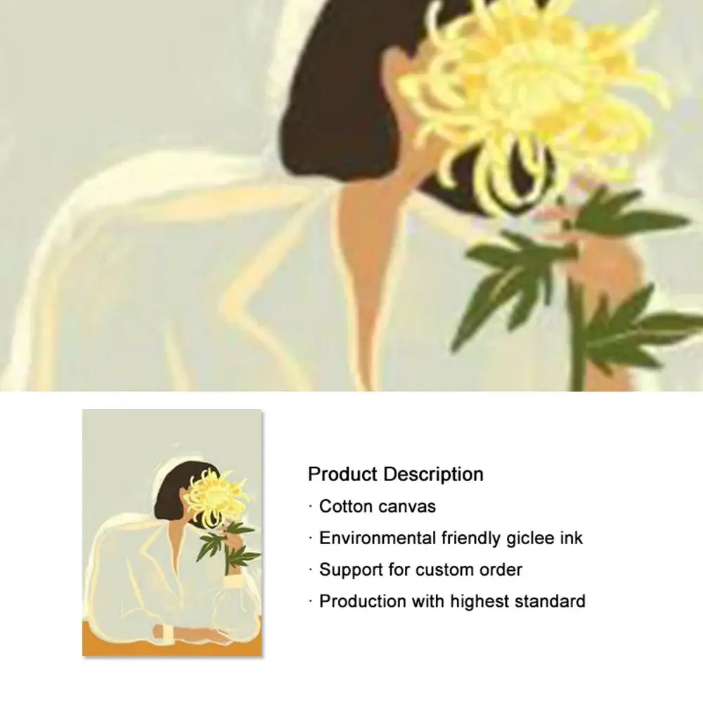 Botanical Girl Wall Art