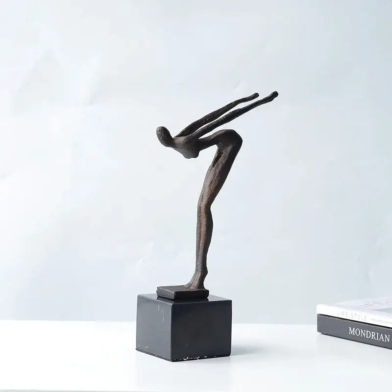 Bronze Diving Sportsman Sculpture