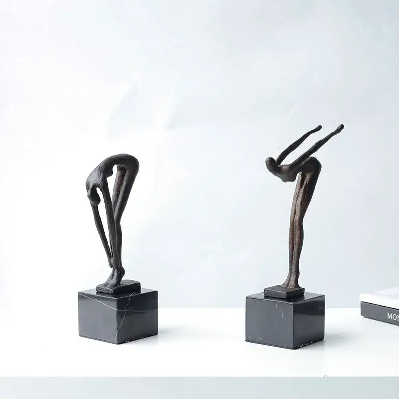 Bronze Diving Sportsman Sculpture