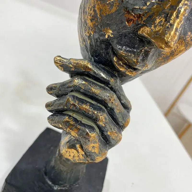 Bronze Gold Bird Figurine