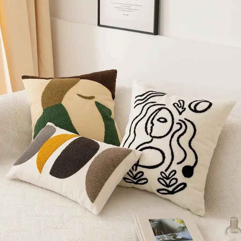 Earthy Abstract Pillow Cover
