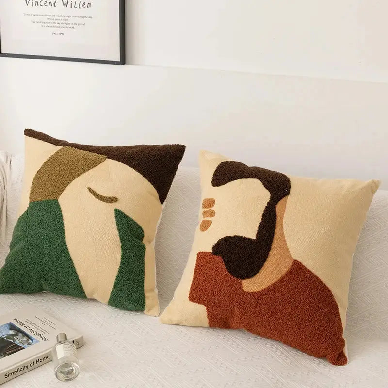 Earthy Abstract Pillow Cover