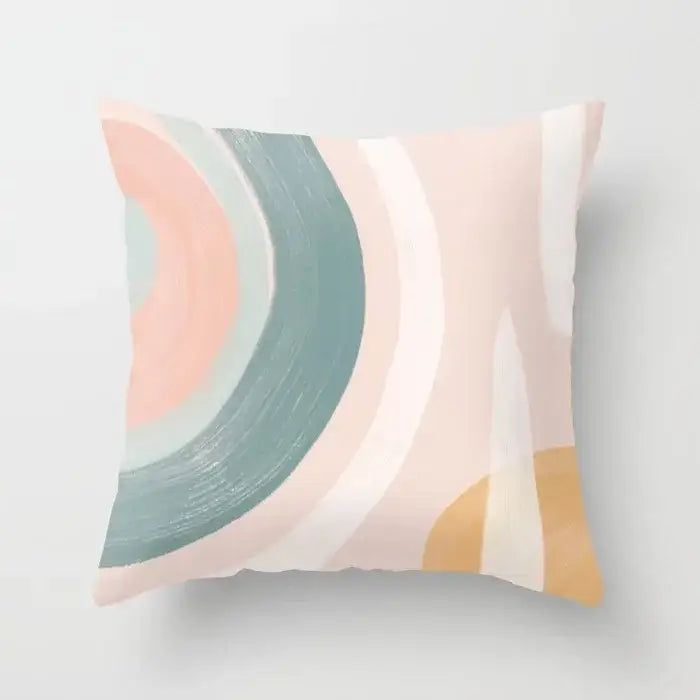 Geometric Stitch Pillow Cover