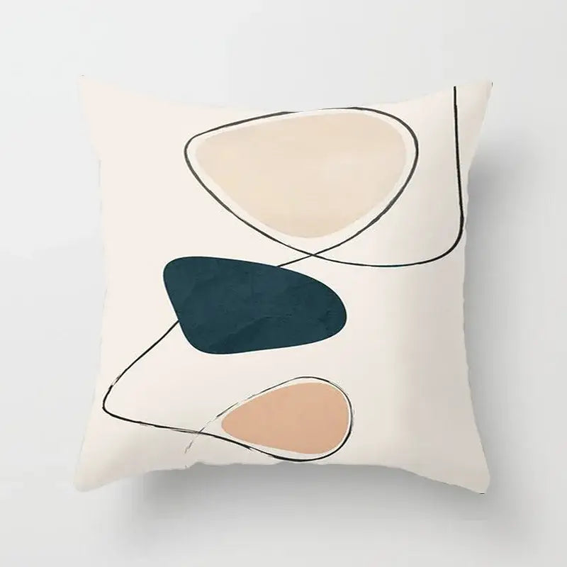 Geometric Stitch Pillow Cover