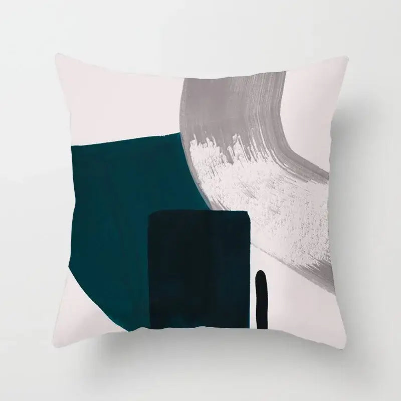 Geometric Stitch Pillow Cover