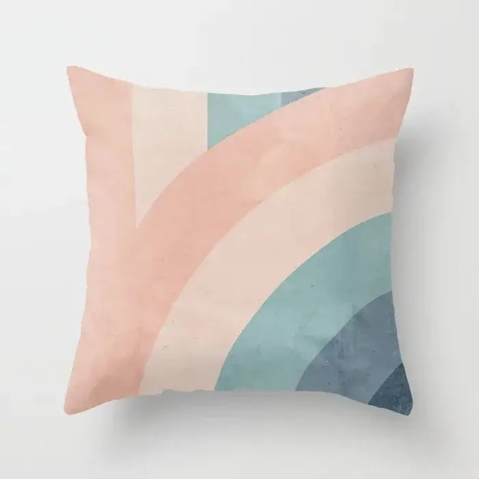 Geometric Stitch Pillow Cover