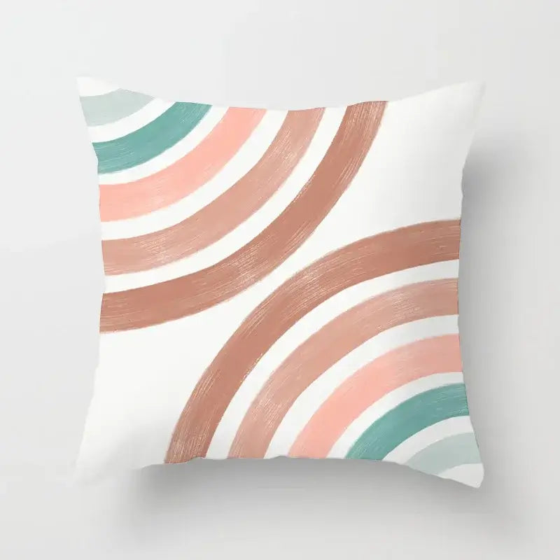 Geometric Stitch Pillow Cover
