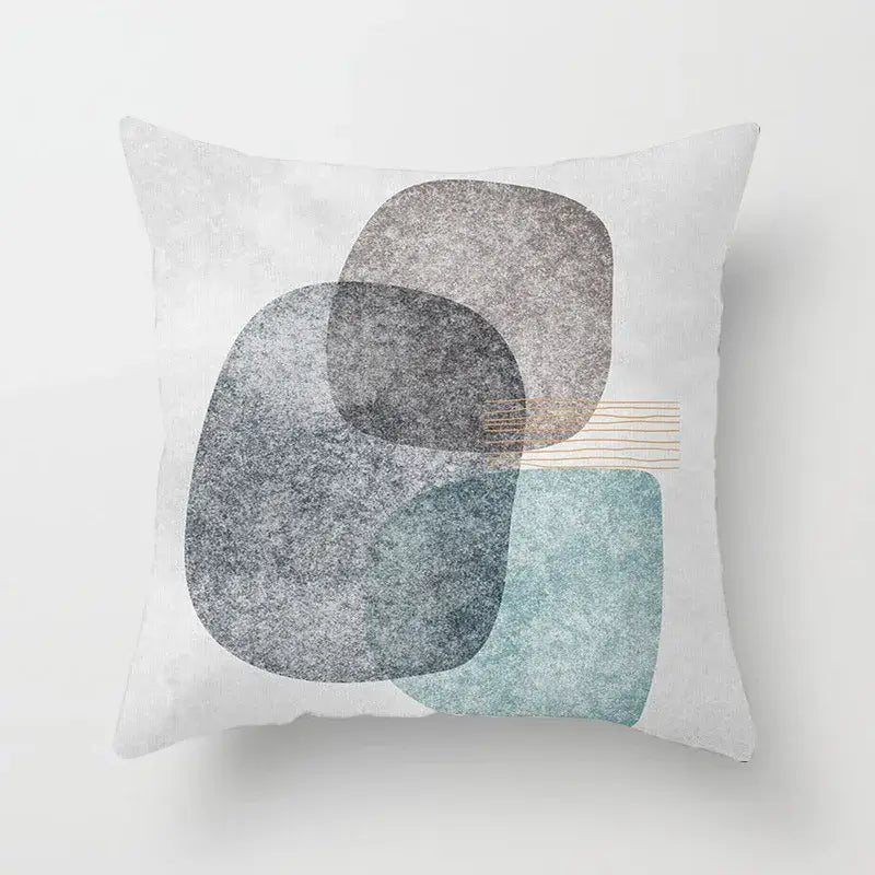 Geometric Stitch Pillow Cover