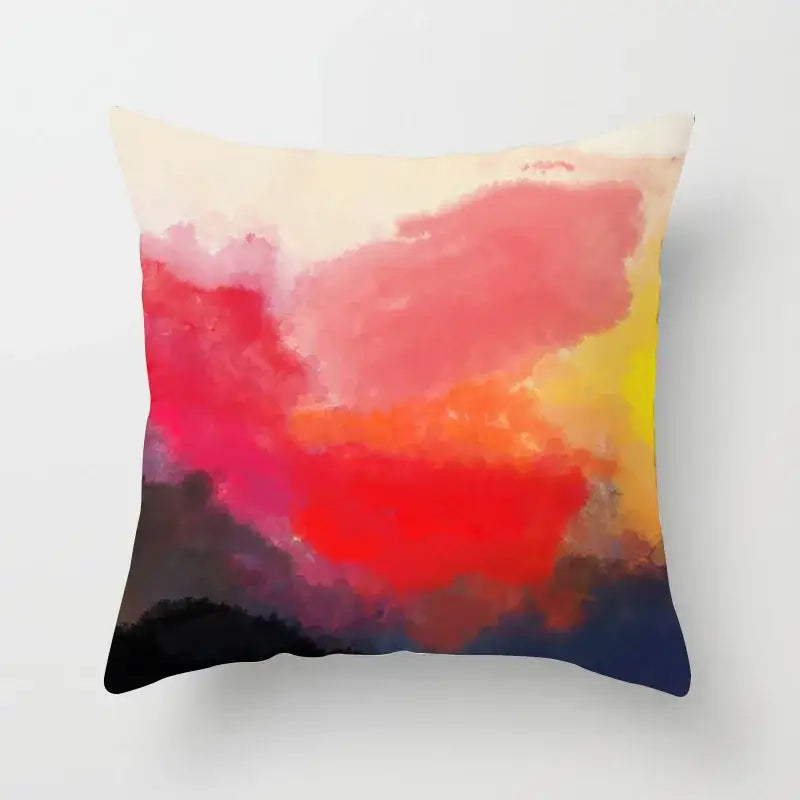 Geometric Stitch Pillow Cover