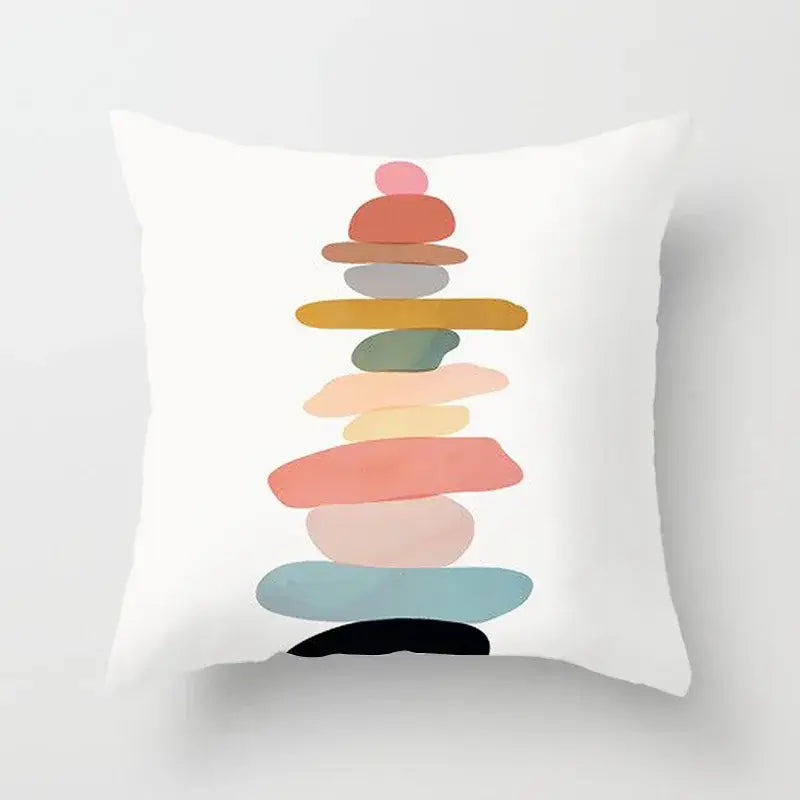Geometric Stitch Pillow Cover