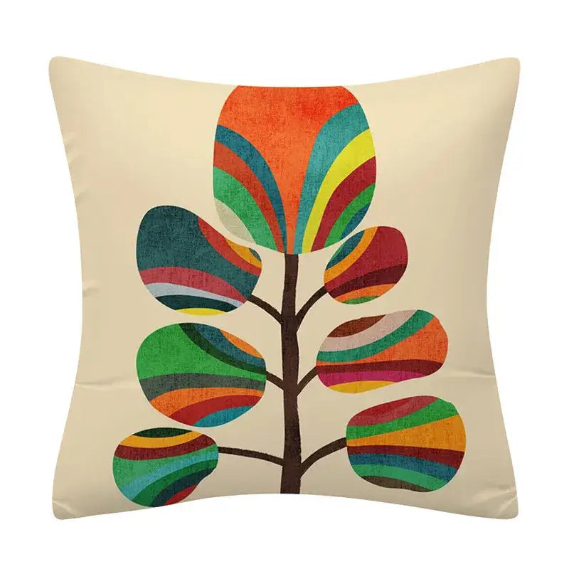 Polyester Geometric Cushion Cover