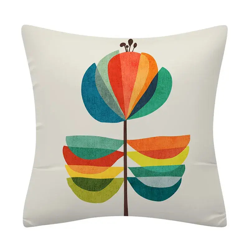 Polyester Geometric Cushion Cover