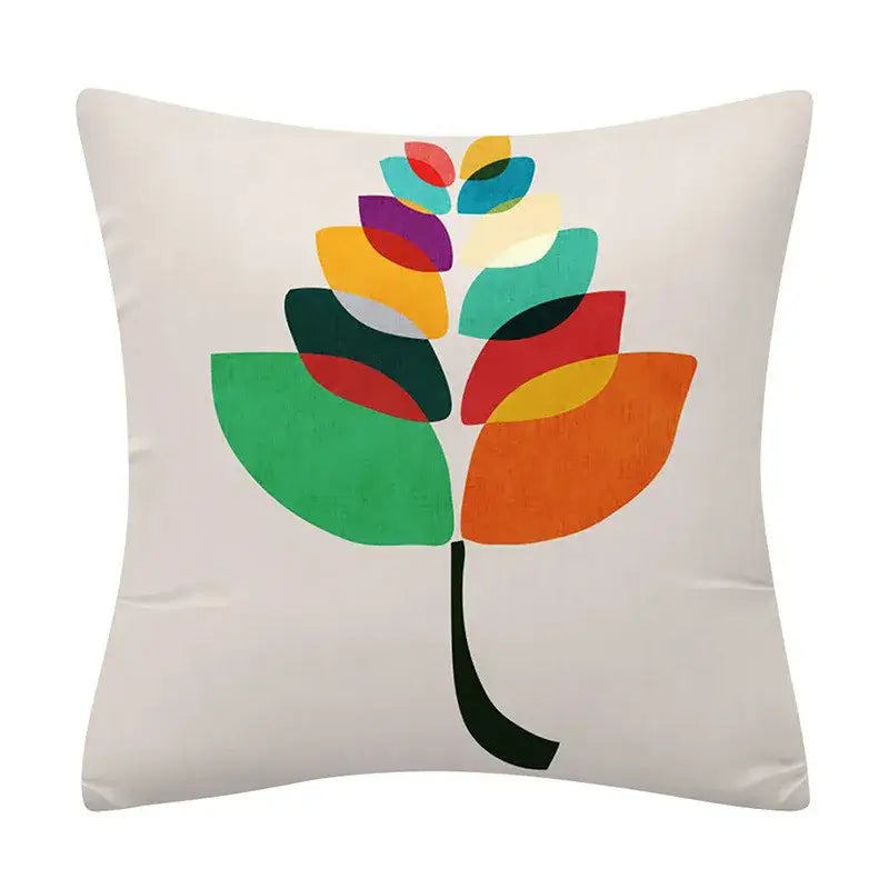 Polyester Geometric Cushion Cover