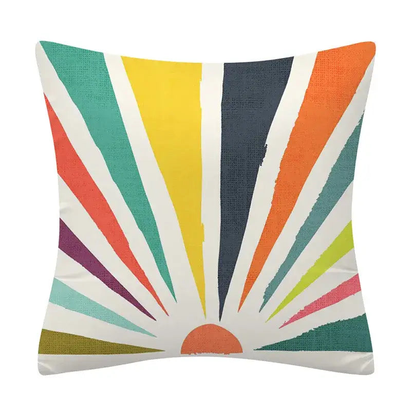 Polyester Geometric Cushion Cover