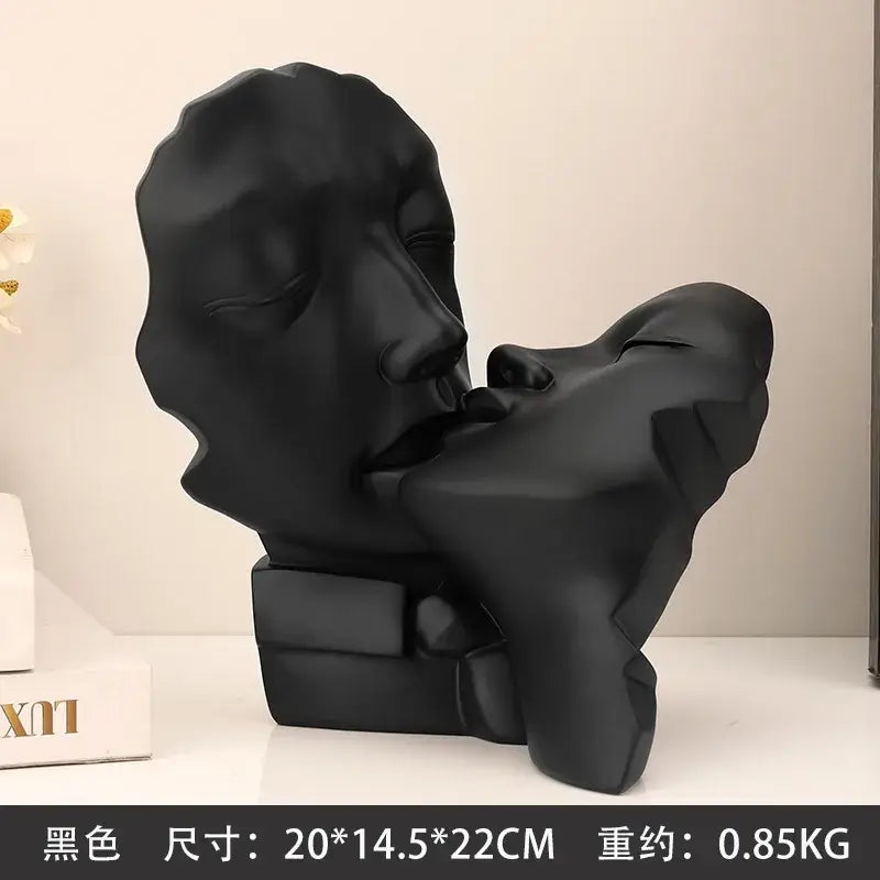 Gold Couple Abstract Sculpture