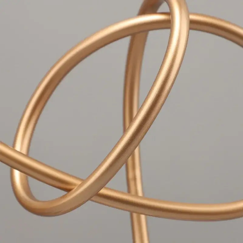 Gold Marble Geometric Sculpture