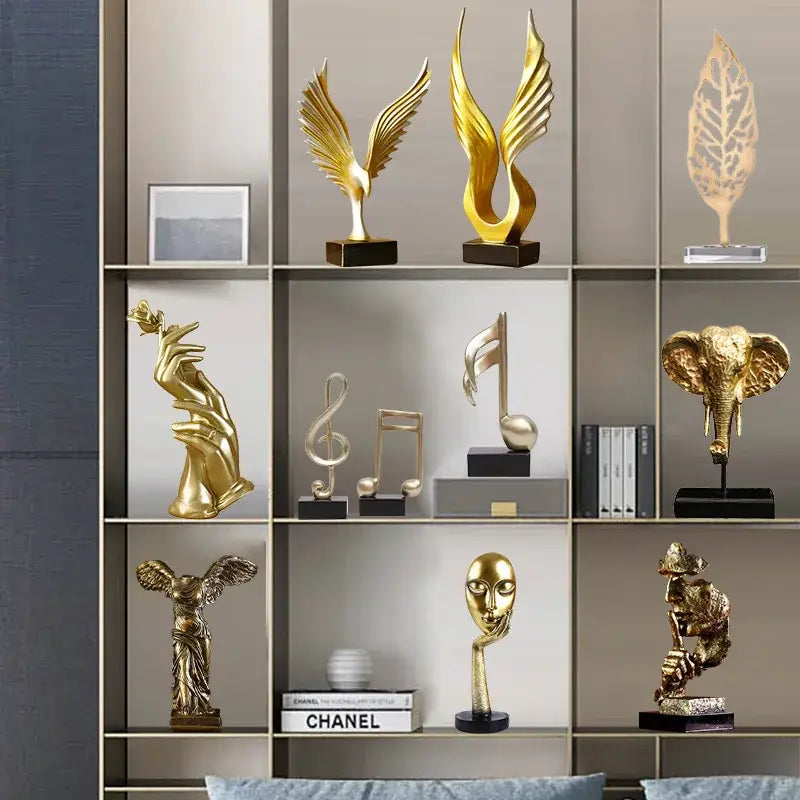 Abstract Resin Eagle Statue