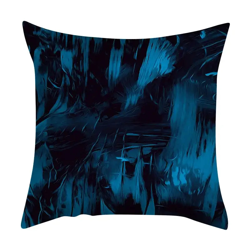 Ink Marbling Cushion Cover