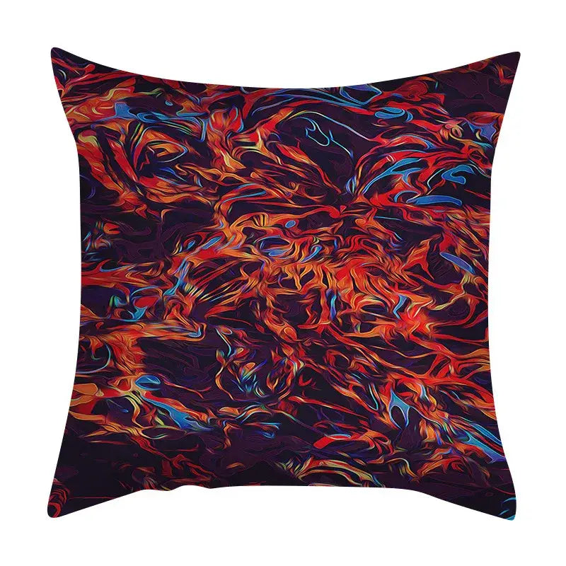Ink Marbling Cushion Cover