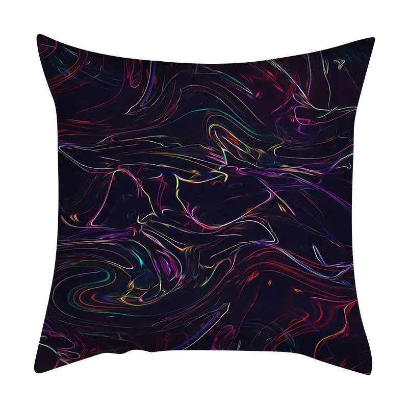 Ink Marbling Cushion Cover