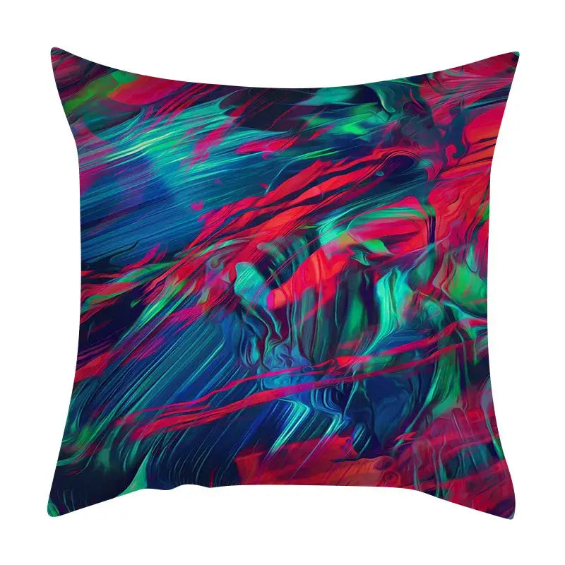 Ink Marbling Cushion Cover