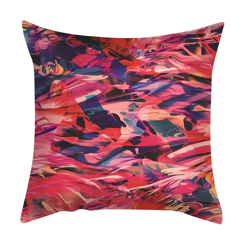 Ink Marbling Cushion Cover