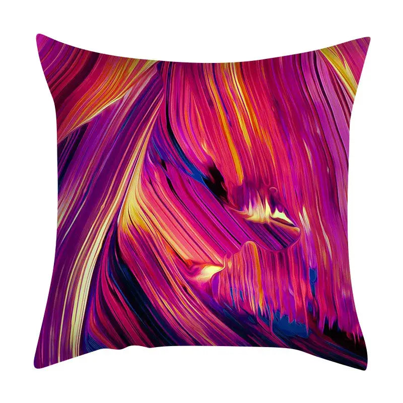 Ink Marbling Cushion Cover