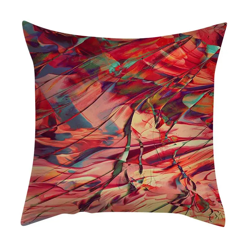 Ink Marbling Cushion Cover
