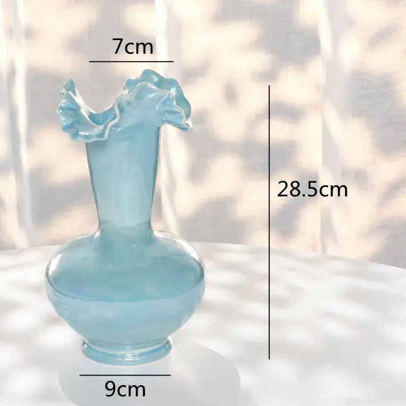 White Shell Ceramic Vase