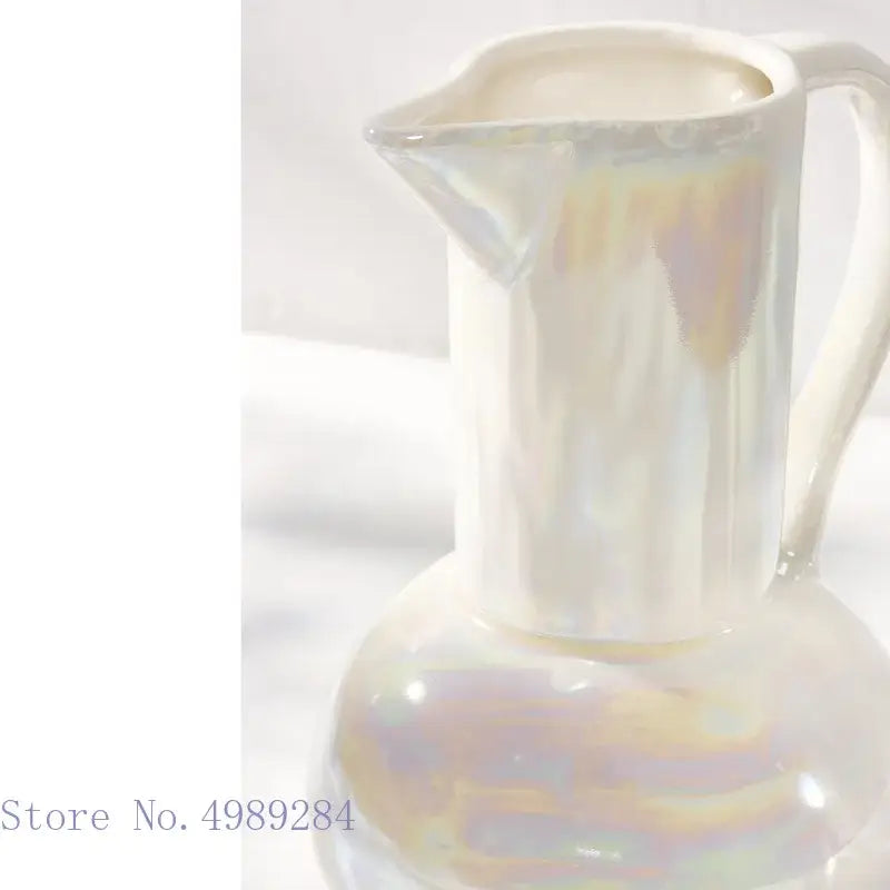 White Shell Ceramic Vase