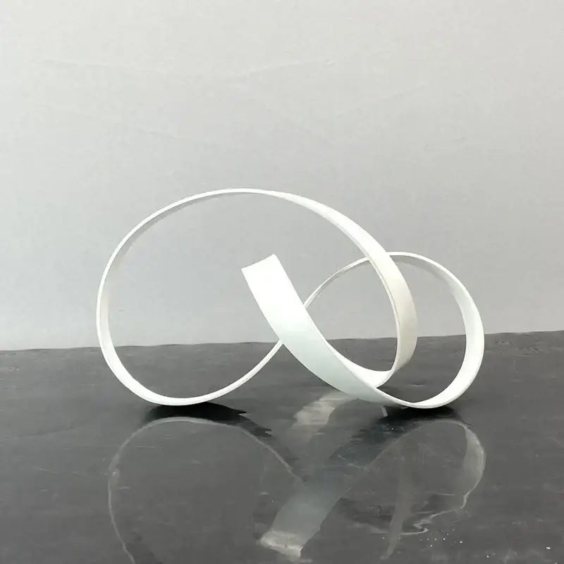 Golden Abstract Metal Sculpture