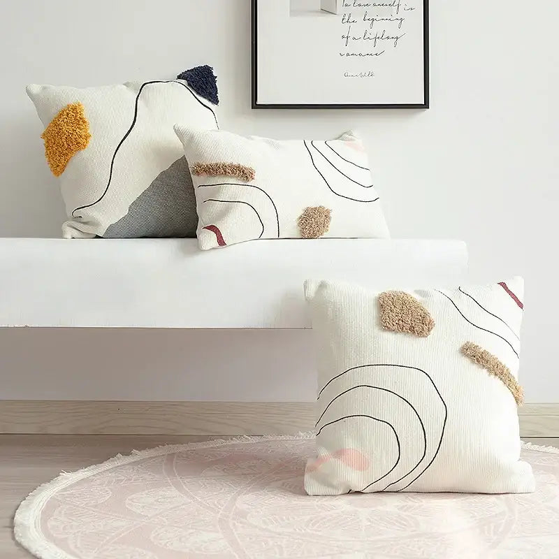 Abstract Line Cushion Cover