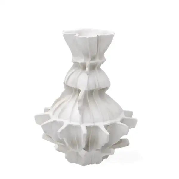Black Resin Gear Vase