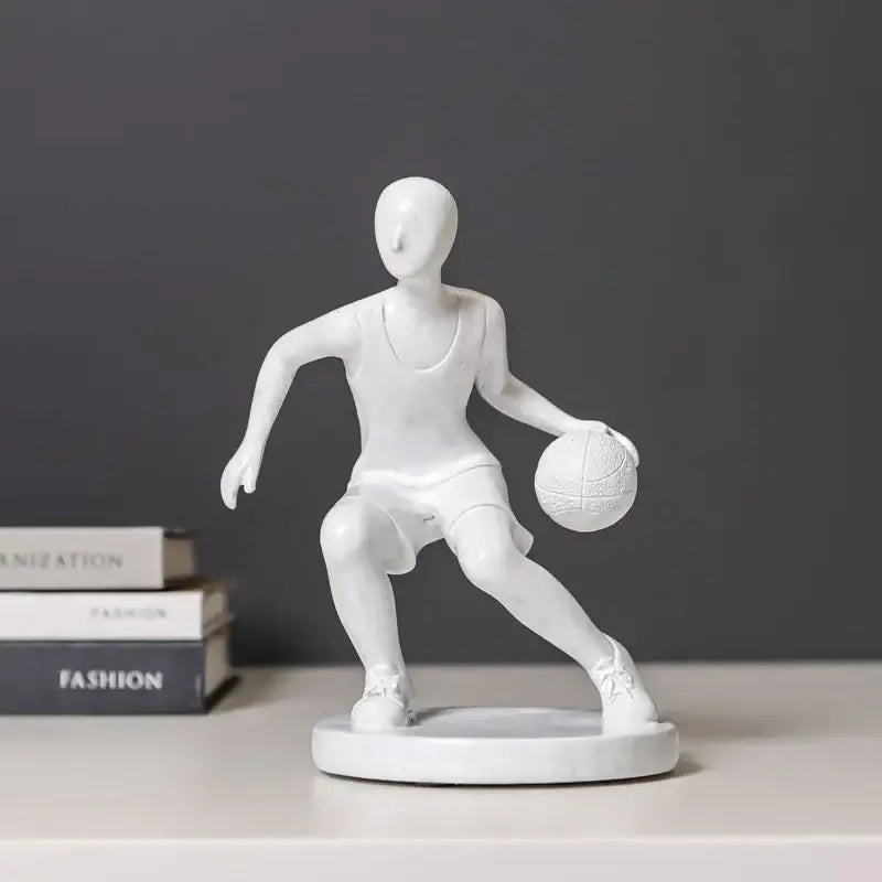 Grey White Sports Sculpture