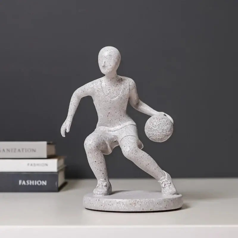 Grey White Sports Sculpture