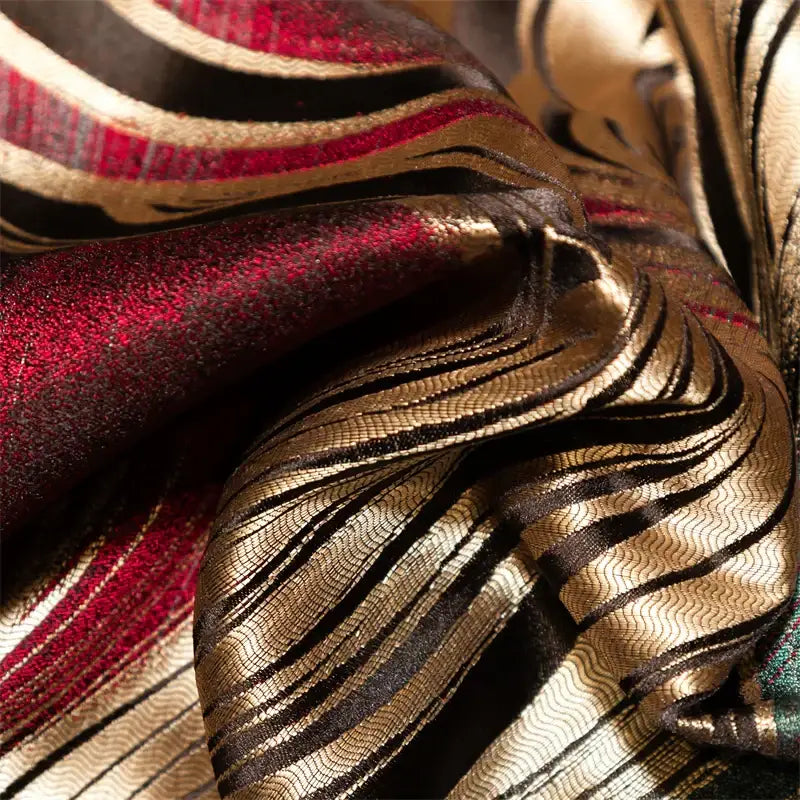 Black Satin Wave Duvet
