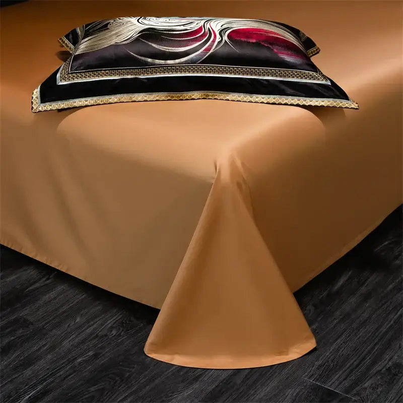Black Satin Wave Duvet