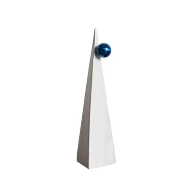 Blue White Triangle Ornaments