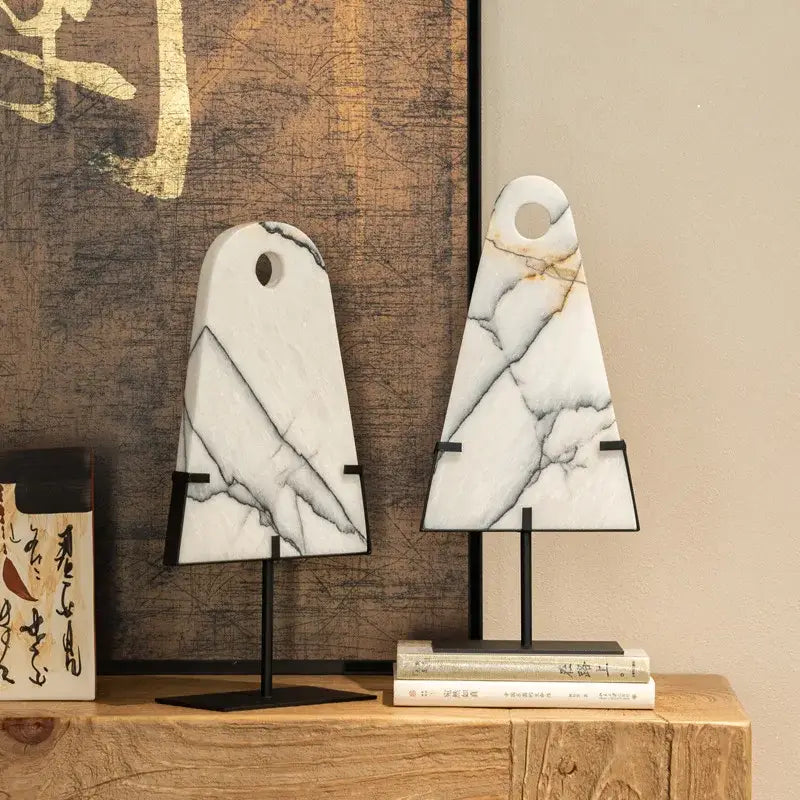 Black White Marble Sculpture