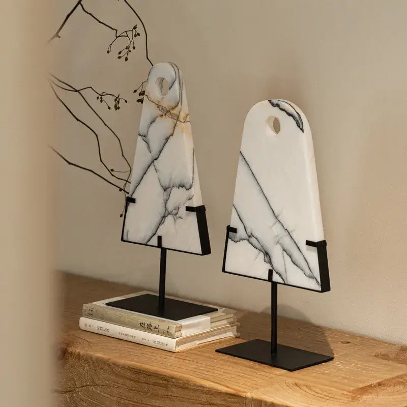 Black White Marble Sculpture