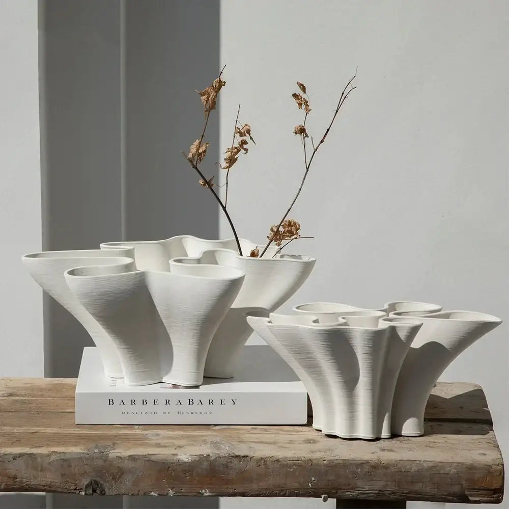 Folded Ceramic Sculpture Vase